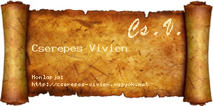 Cserepes Vivien névjegykártya